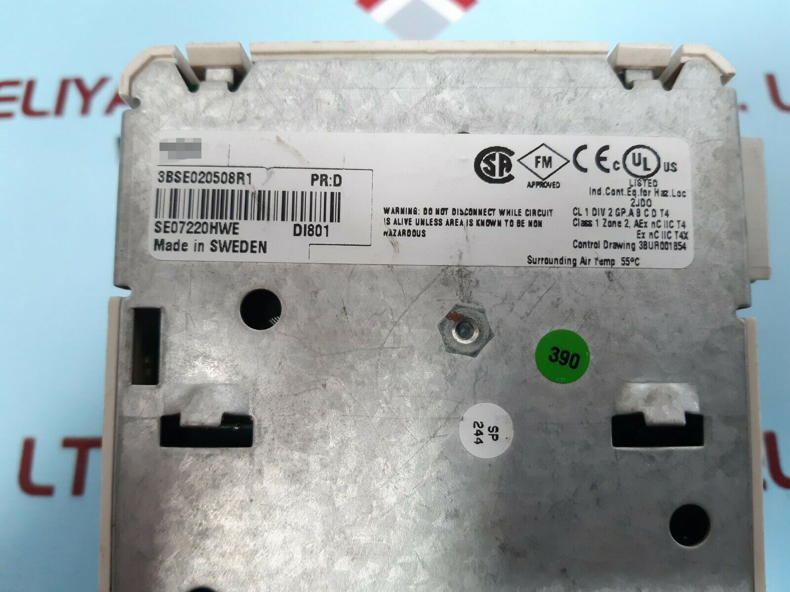 DI801 3BSE020508R1 INPUT MODULE DIGITAL 24 VDC 16 CHANNEL PLC Module
