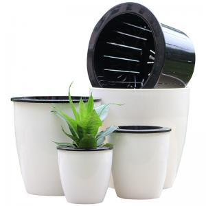Buy cheap OD12 13cm Height Round Wick Rope Self Watering Houseplant Pots product
