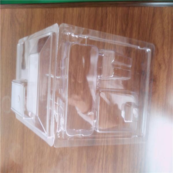 Customerized clear PET / PVC / APET / GAG / APEG blister clamshell packaging with hanging holes for 280ml baby's bottle