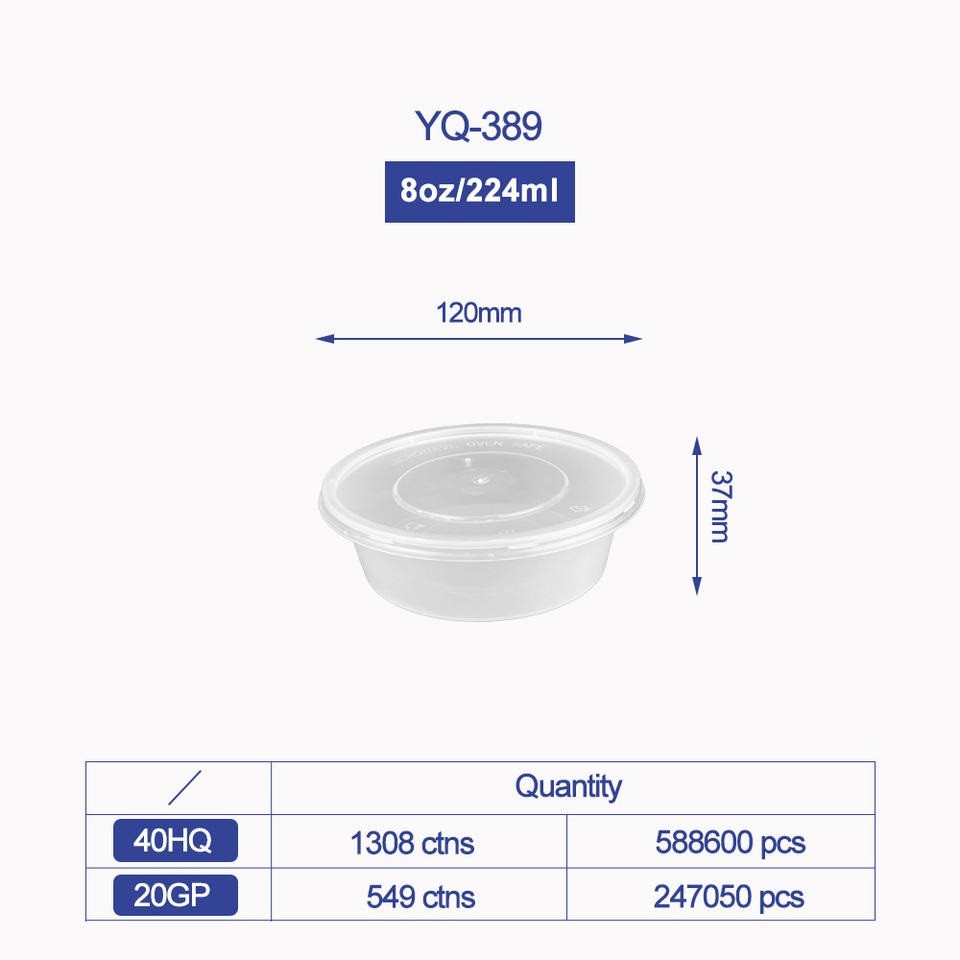 Disposable Microwave Safe PP Injection Restaurant Take Away Container Camping Food Container Meal Bento Box With Lid