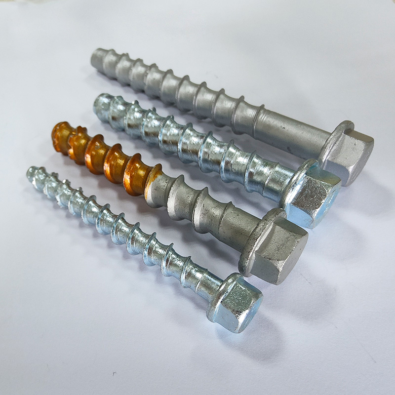 Concrete self-tapping screw anchors Cement self-cutting screw anchors Expansion screws hexagonal flange self-cutting anchors