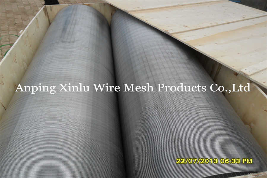Stainless Steel Vee Wire Screen Basket With Continuous Slotted Opening