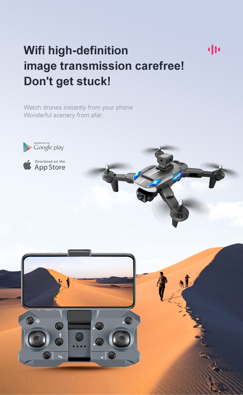 K8 Pro Drone With 4k Dual Camera Wifi Fpv Optical Flow Positioning Four-way Obstacle Avoidance Dron Rc Quadcopter