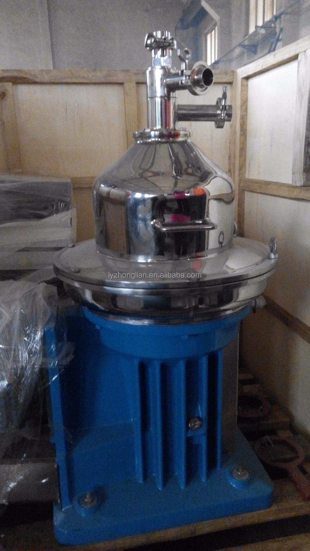 horizontal rubber waste oil disc centrifuge separator for oil milk disc stack centrifuge
