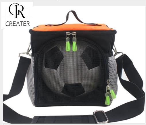 Polyester Soccer Sport Bags , Outdoor Black Basketball / Football Carrying Bag