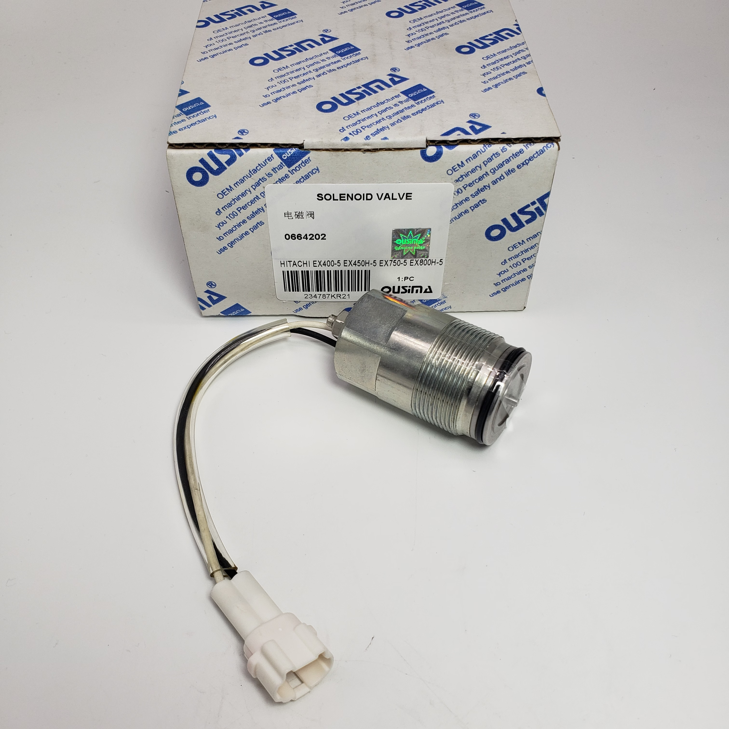 Solenoid Valve 0664202 For HITACHI EX400-3 EX400-3C EX400-5 EX450H-5 EX750-5 EX800H-5