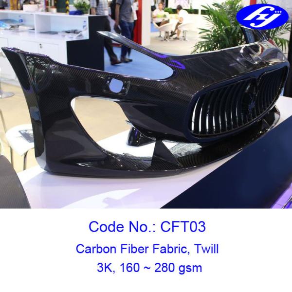2x2 Twill Carbon Fiber Fabric / 240GSM Carbon Fiber Cloth Fabric 3K For Car