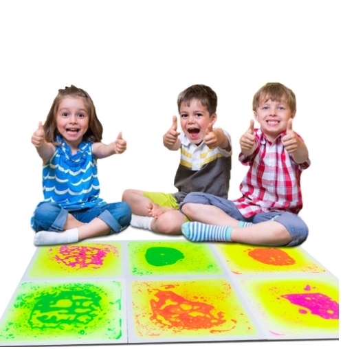200KG Heavy Duty UV Liquid Floor Tiles with Touch Color Change and IP65 Waterproof for Interactive Sensory Play
