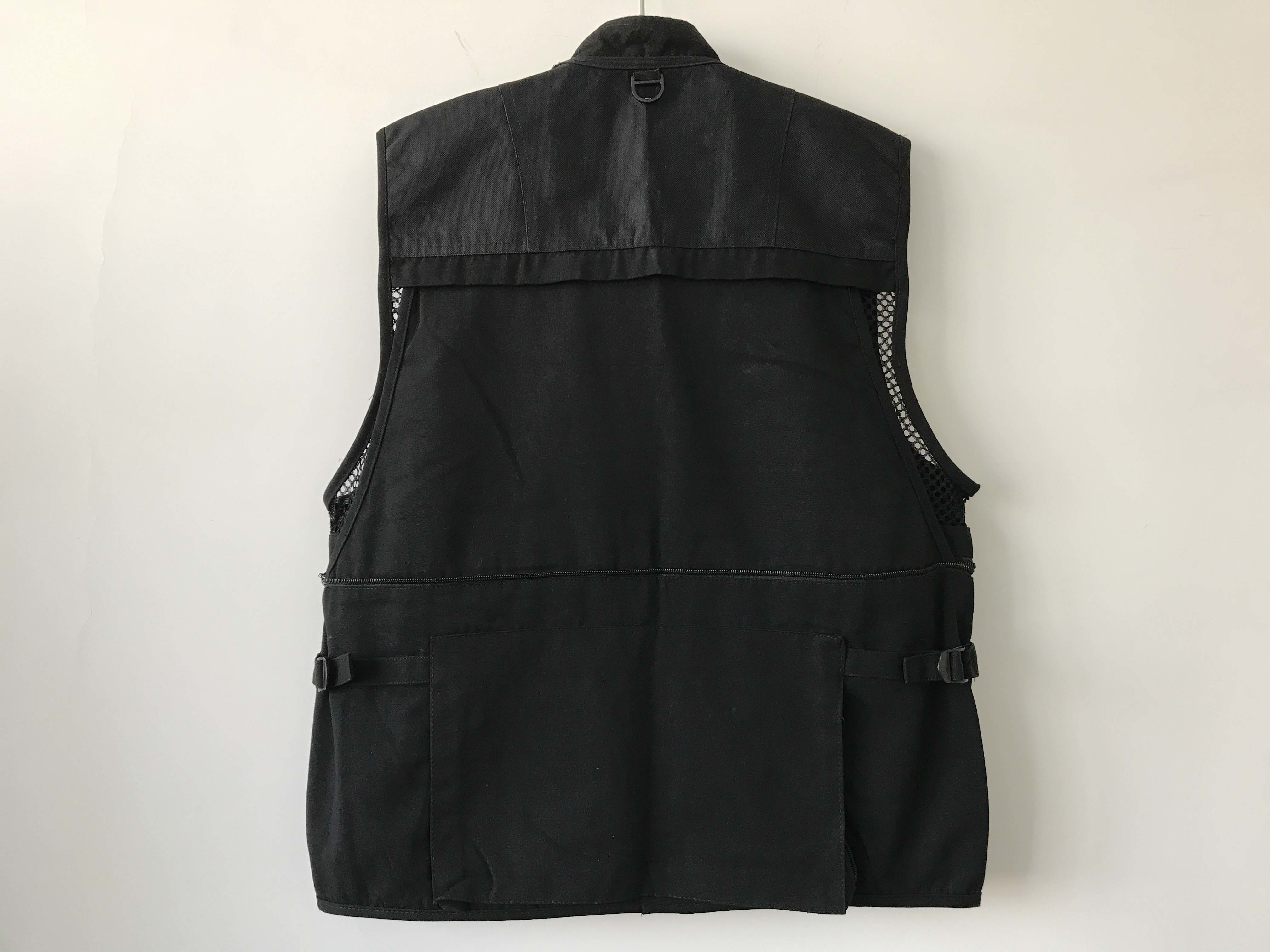 vest, photography vest, mens vest 037 in T/C 65/35 fabric, black color, fishing vest, casual vest