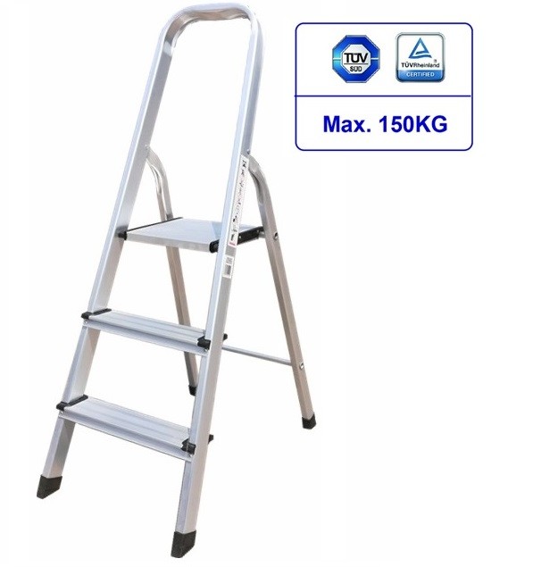 Household Aluminium Platform Ladder 3 Steps Aluminum Folding Step