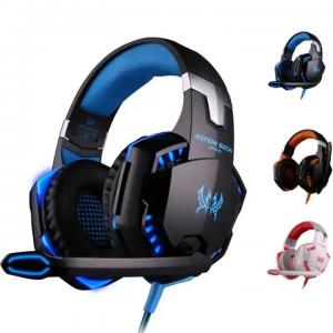 Buy cheap Computer Stereo Gaming Headphones Kotion EACH G2000 With Mic LED Light Earphone Over Ear Wired Headset For PC Game product