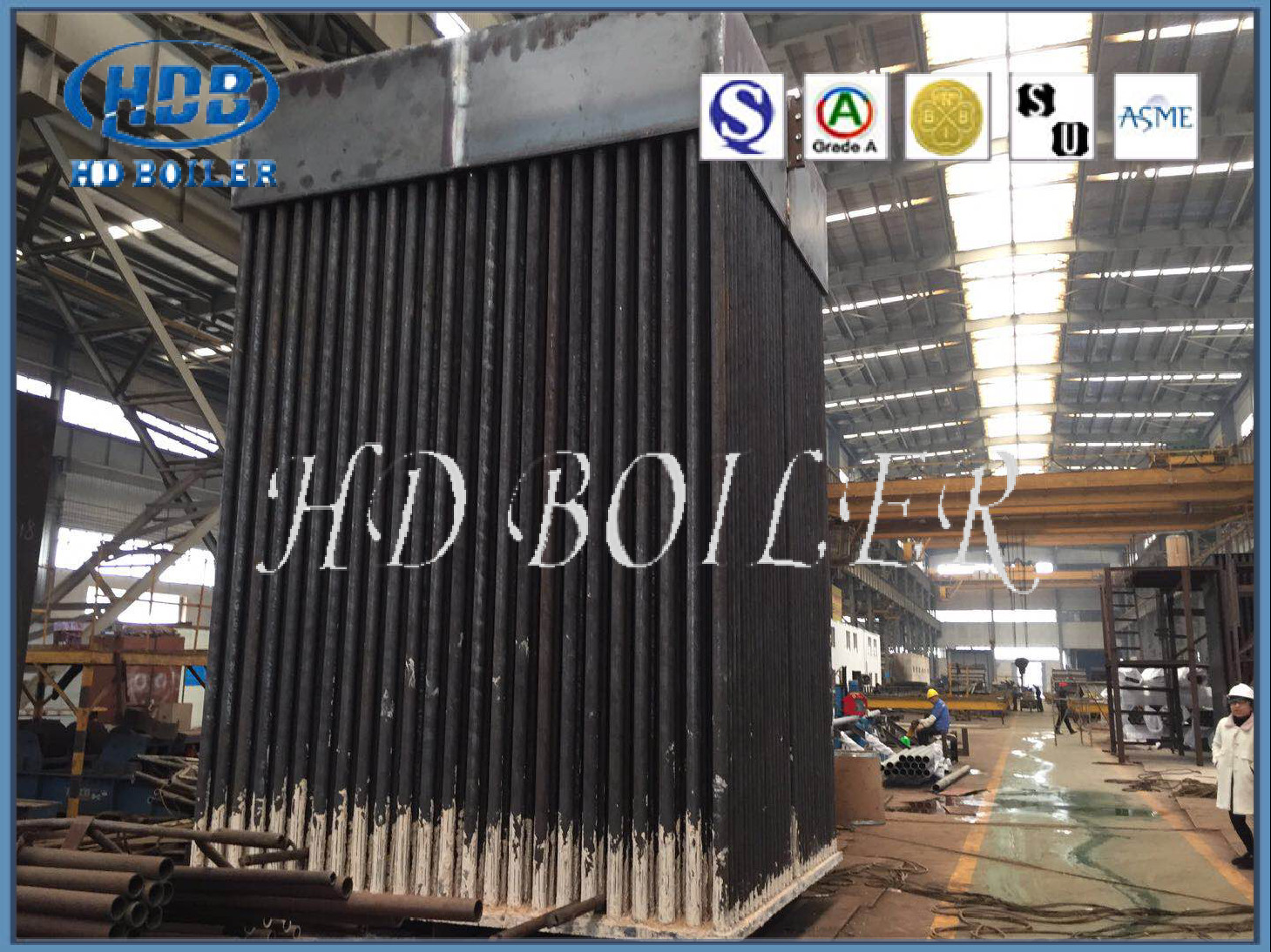 ASME Standard Energy Saving Horizontal Boiler Air Preheater Customized Design