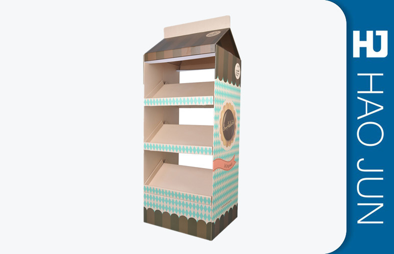 yellow Pop Up Cardboard Display Stands With Hooks For Barbie Dolls