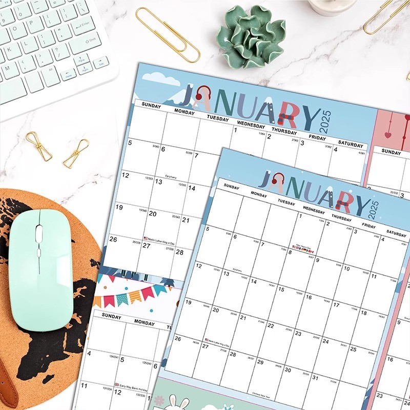 Personalization Add Personal Dates And Events to Your Custom Wall Calendar Paper End Month December