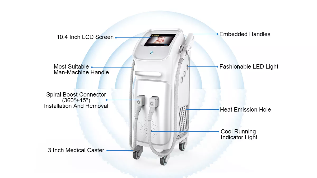 Professional IPL DPL Hair Removal Acne Treatment Skin Rejuvenation Removal Device Permanent Hair Removal Machine