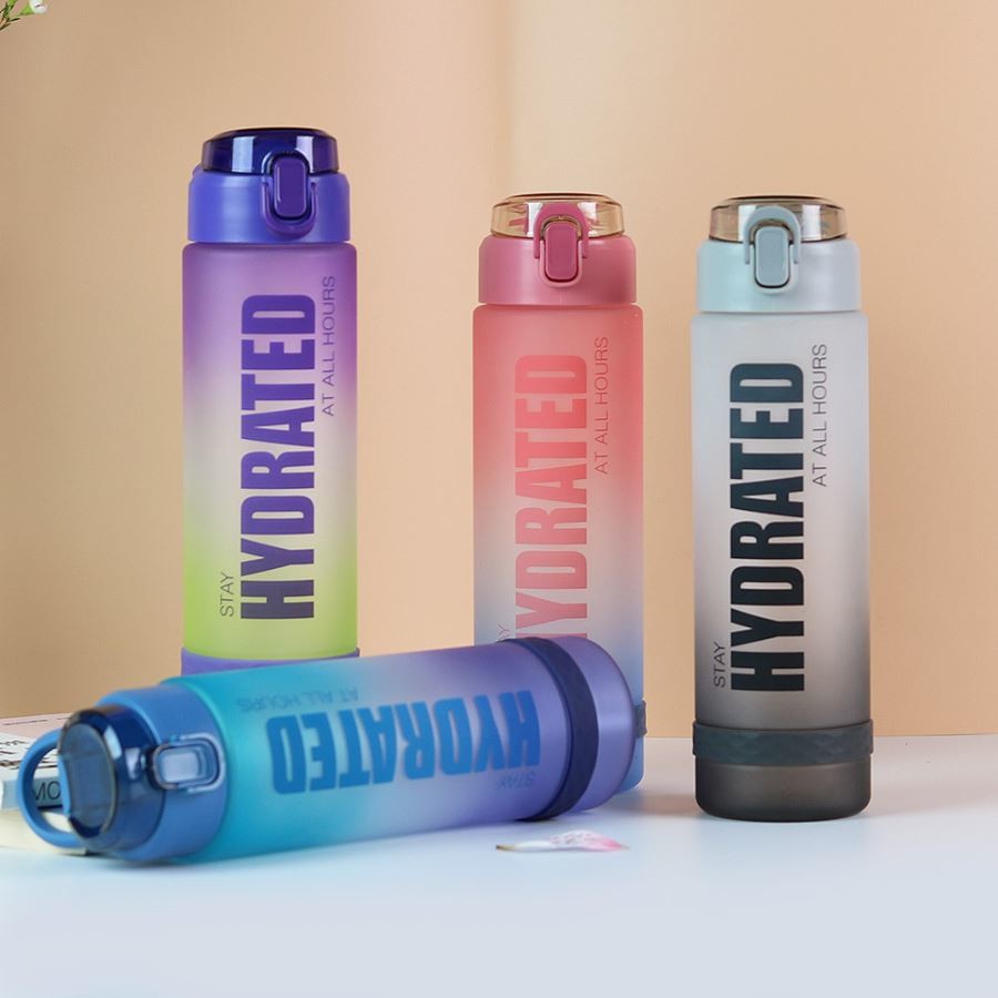 Bpa Free 1000ml 1 Litre Sipper Water Bottle With Straw For Adults Gradient Color 32 Ounce Large Capacity Many Colors Reusable Odour Free
