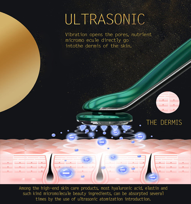 CE Approved Tighten Skin Two Modes Ultrasonic Facial Device