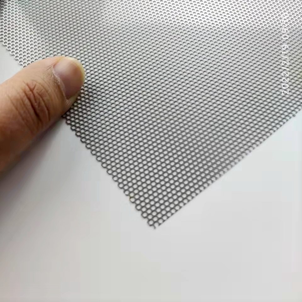 Small Hole Customized 2.03mm Perforated Metal Mesh Expanded For Speaker Grill