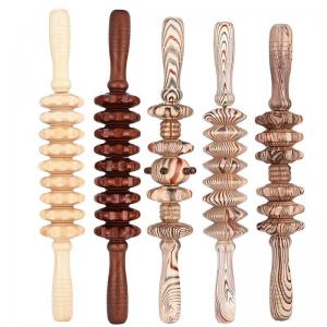 China 39CM 18CM SGS Wooden Massage Roller Stick For Body Acupuncture on sale