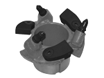 Close-up of Blade/Bullet cutterhead.