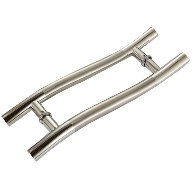 Stainless Steel Square Shower Door Handle 6 "8" Back to Back for Modern Hotel Design