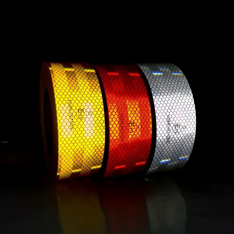 Custom Yellow Self Adhesive ECE 104R Reflective Tape For Vehicle Trailer Truck