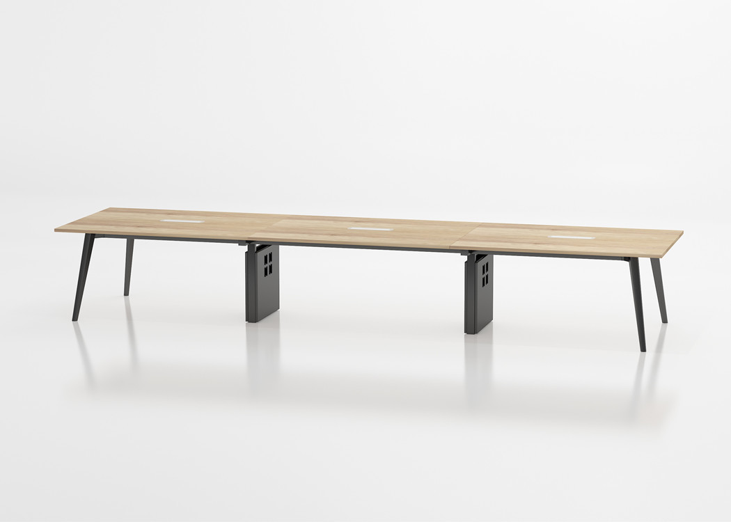 Modern Conference Table For 10 Persons , Office Meeting Room Table