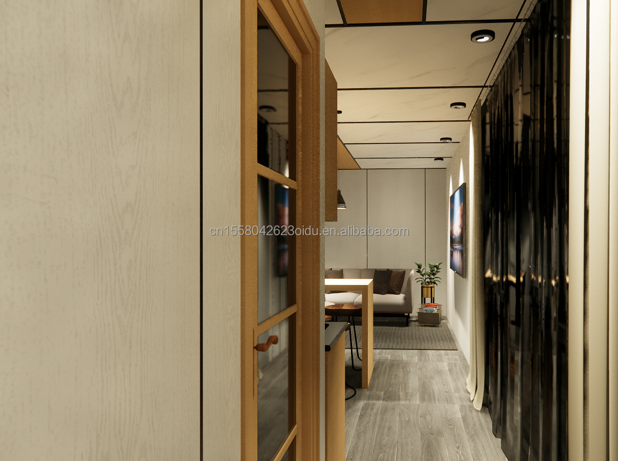 Hotel 20ft Removable Mini Sandwich Panel Steel Prefabricated Flat Pack Prefabricated Small Modular Garden House Kit