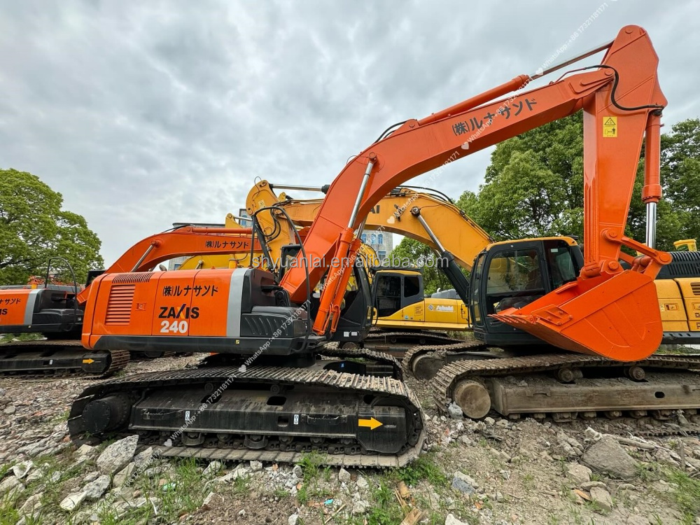 Tall and Sturdy Arms High Precision Used Hitachi Excavator ZX240 for Safe Operation