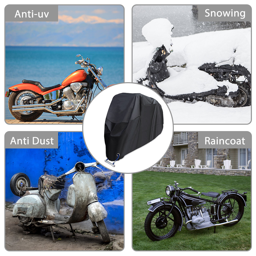 Geertop Silver Coated 200cm Motorbike Rain Cover