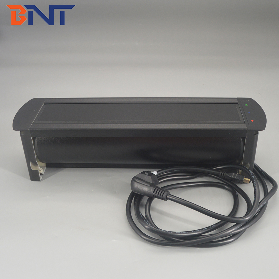 Intelligent modular design automatic flip up conference table socket box
