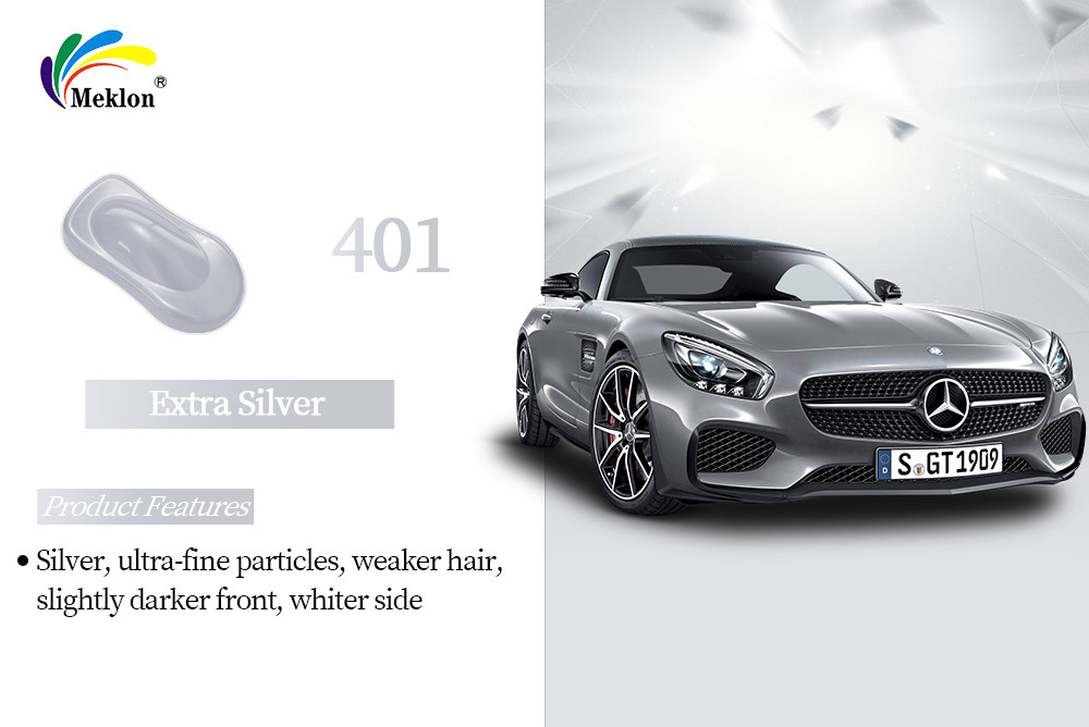 UV Proof 1K Metallic Silver Car Paint Alkali Resistant Glossy