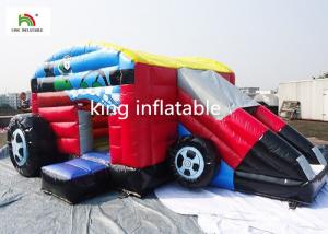 Buy cheap Car Style Inflatable Jumping Castle With Step For Boys Customized Size product