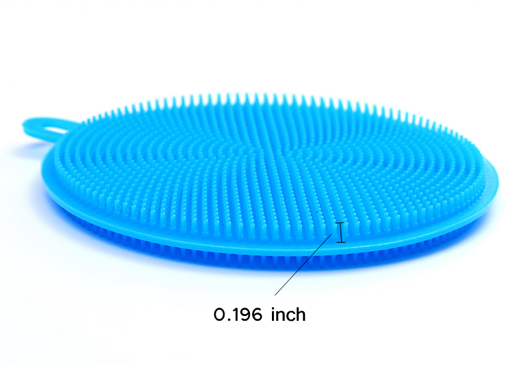 Custom Silicone Kitchen Brush Washing Tool Print Customized Logo No Bacteria