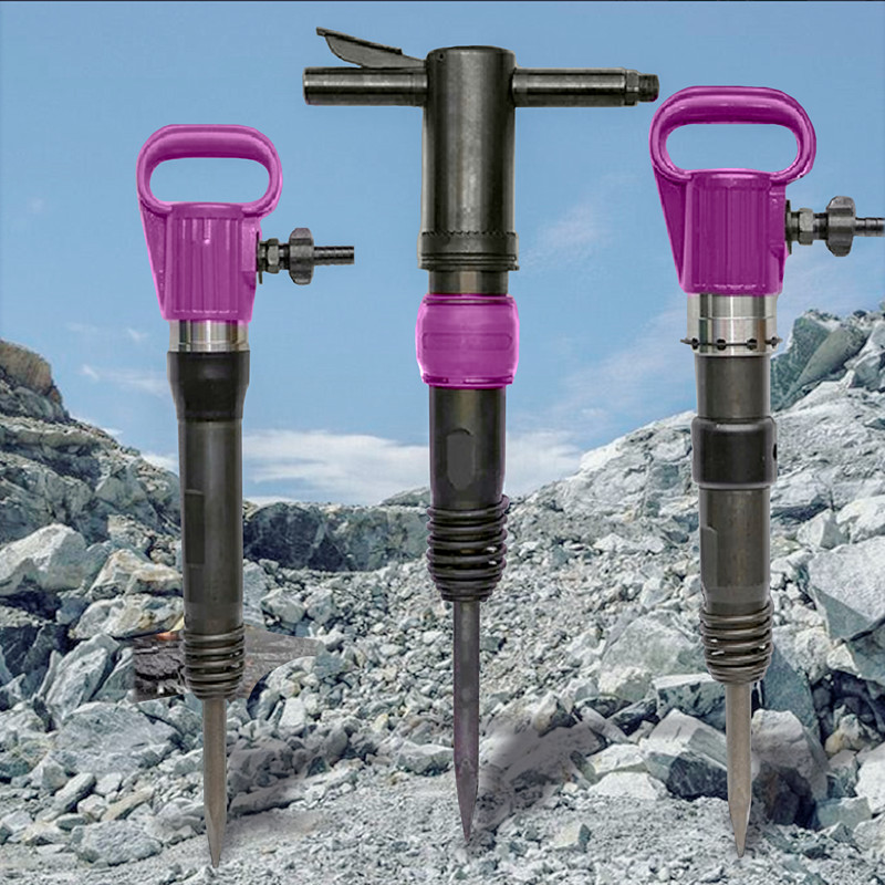 Air Pick Hammer Portable Rock Drill Concrete Breaker Pneumatic Rock Drilling Machine