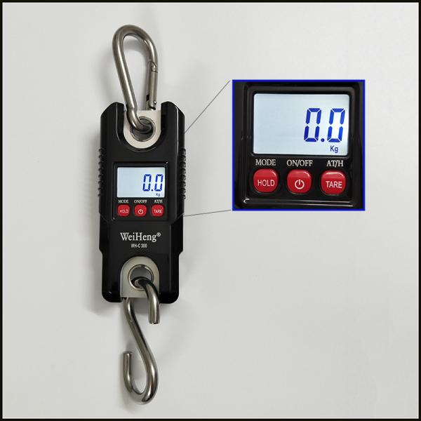 Hanging Scale Portable Electronic Digital Crane Scale 300kg 660lbs Capacity ABS Material LCD/LED Display OEM Customizable