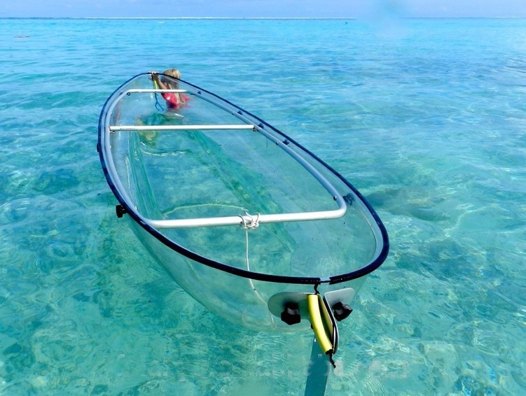Polycarbonate See Through Kayak Durable For Water Sports SGS Certification