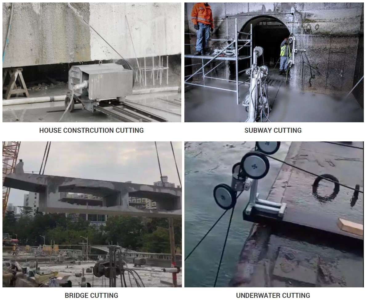 Diamond Wire For Asphalt Reinforce Concrete Cutting
