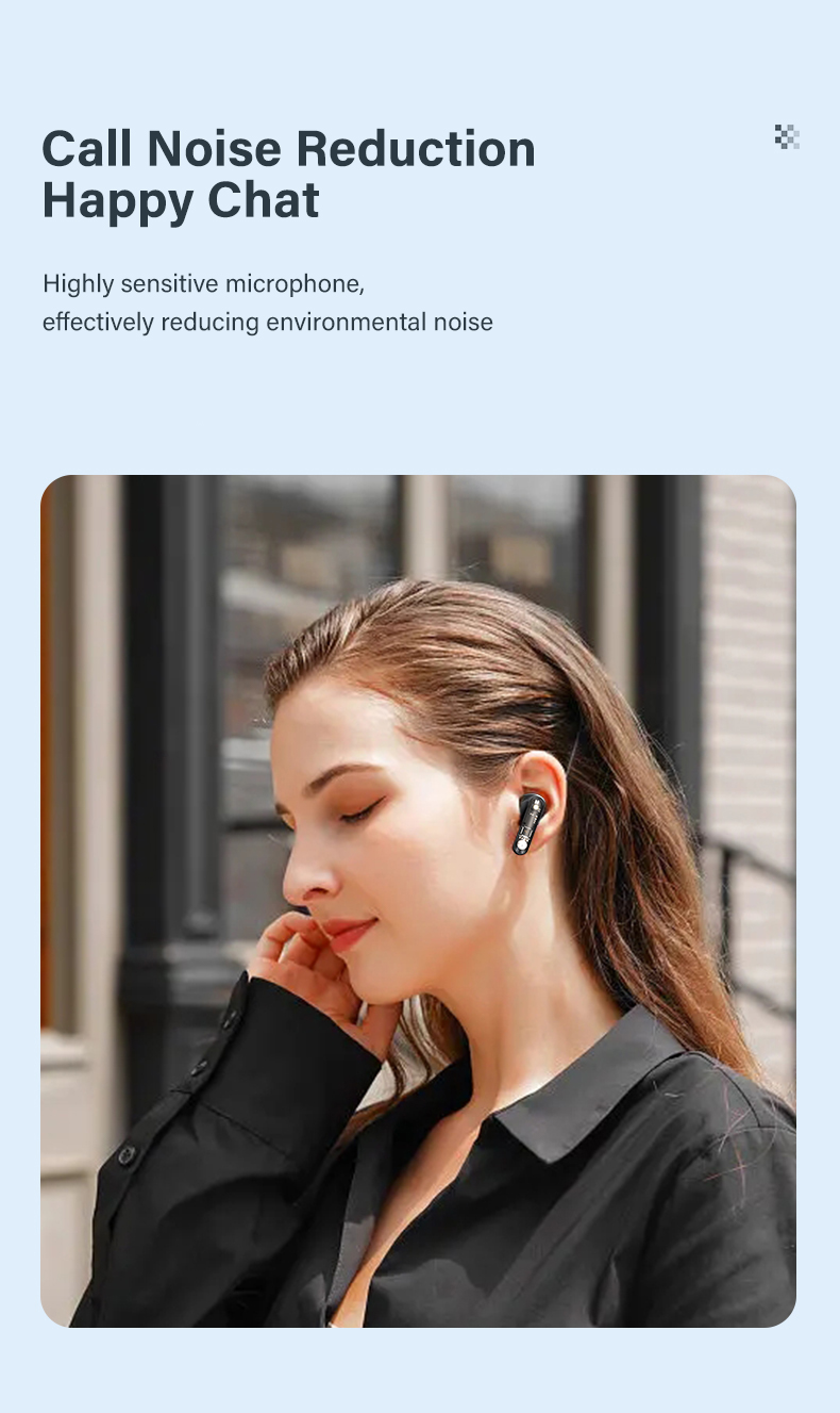 Transparent Mini In-Ear Sports Earphones for Running and Gaming 2 Hours Charging Time