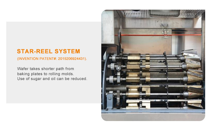 55 Baking Plates Cone Machinery Multi Function Baking Machine