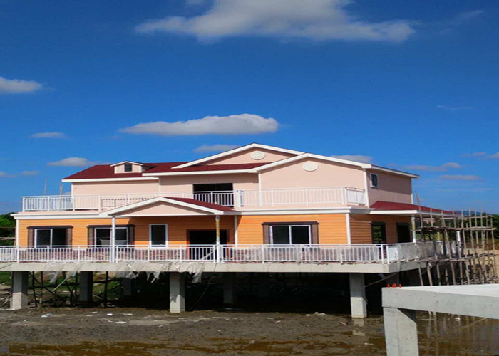 Environmentally Friendly Insulated Prefabricated Light Steel Structure Leisure Villa For Prefabricated Building
