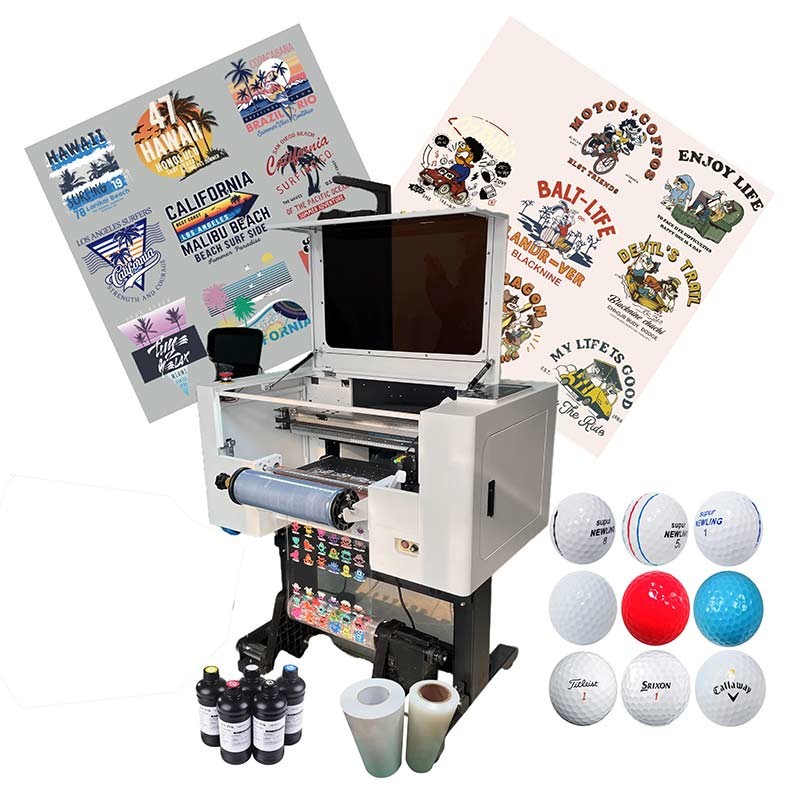 Double F1080 Head UV DTF Printer Sticker Printing on Irregular Objects