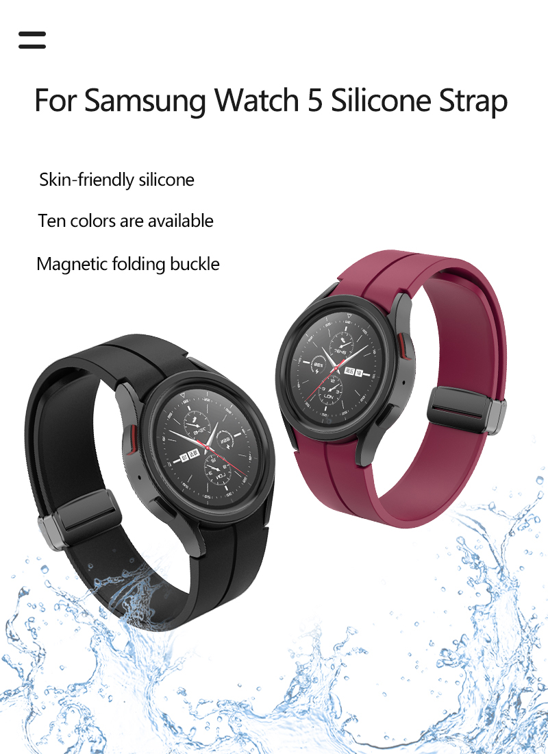 Private Mold 20mm Silicone Watch Strap for SamSung Watch 5 Pro OEM ODM