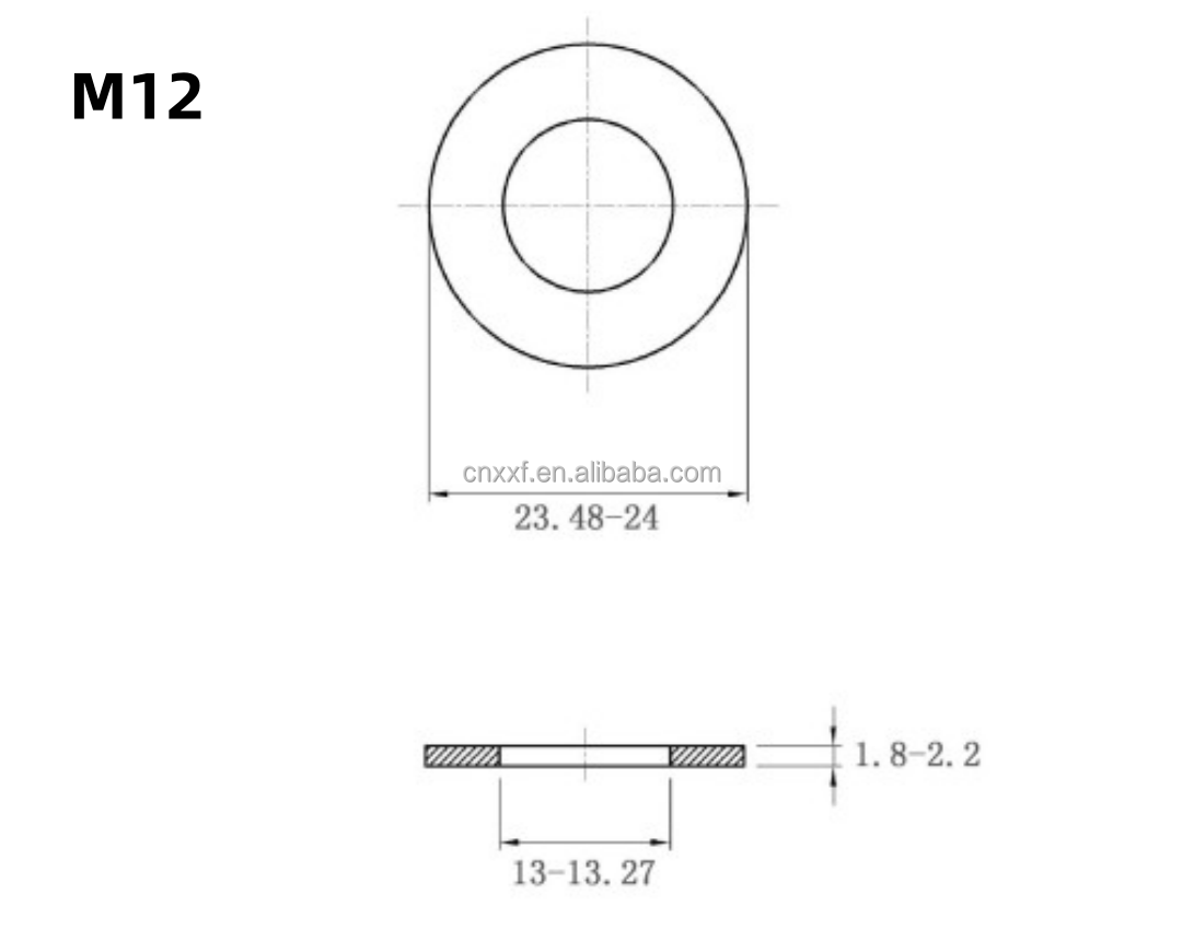 Grade Hastelloy C-276 DIN125 Flat Plain Washer for Spring and Load Applications M6-M16 with Internal Tooth Plain Finish