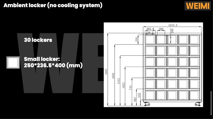Micron Exported Globally Customized Locker Vending Machine For Eggs Cheese Fresh Flowers Vending Machine