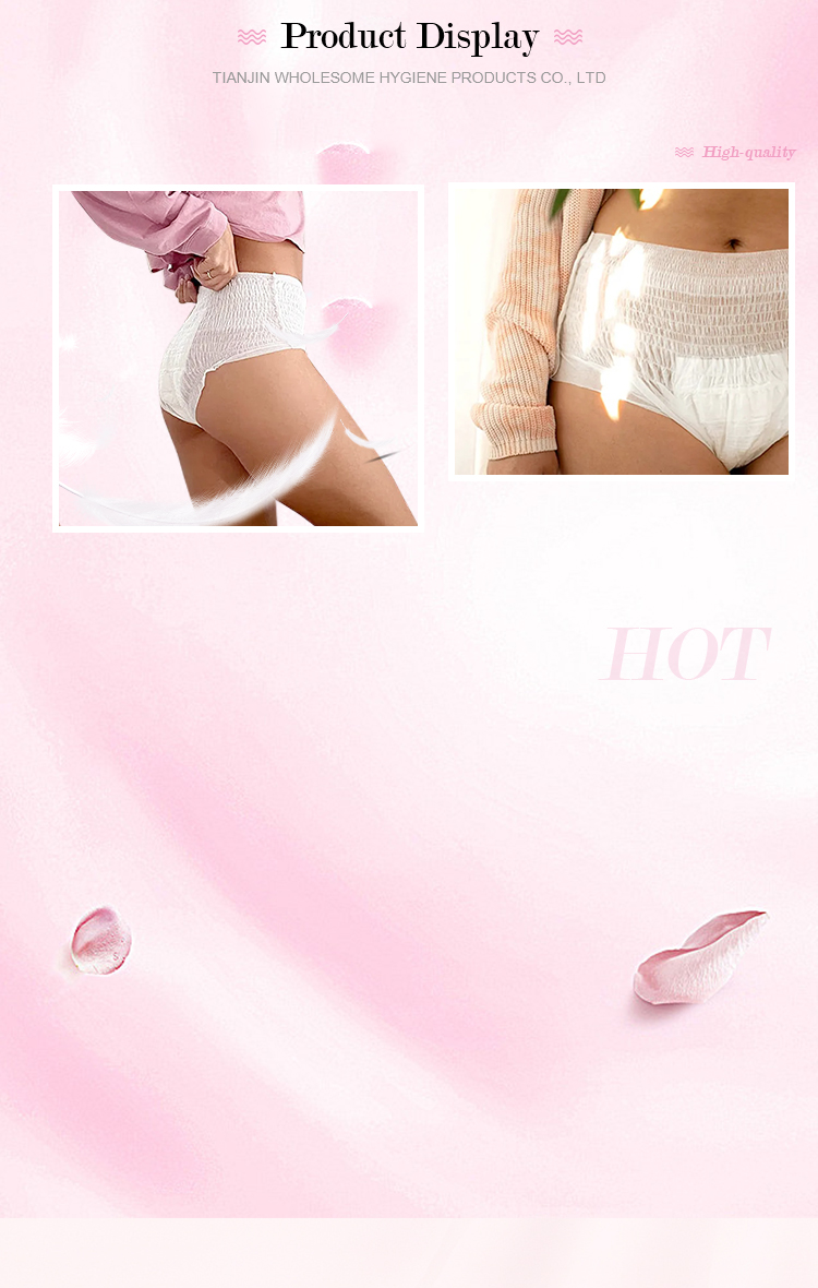 White Disposable Sanitary Pants for Maternity Breathable and Comfortable