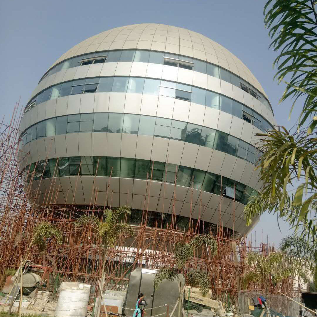 Q235 EPS Aluminium Curtain Wall Frame Profile Light Curtain Wall 50mm