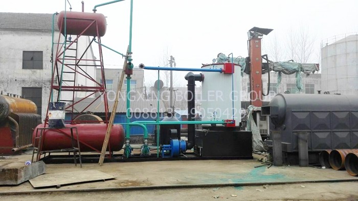 Vertical Thermal Oil Boiler 950kw Thermal Fluid Heating System Constant Temperature