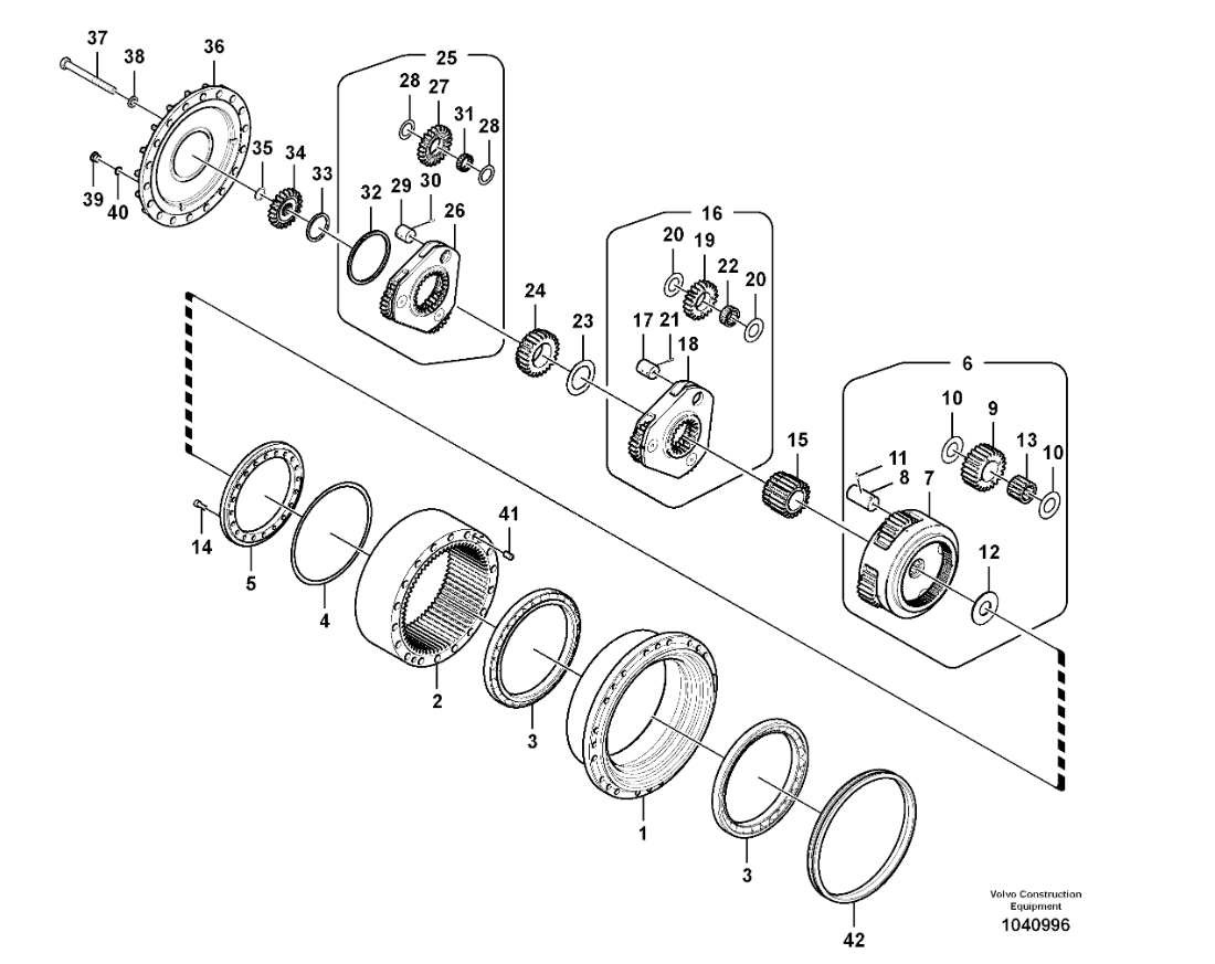 VOE14566401 VOE14667677 Final Drive Travel Gearbox Without Motor For Volvo EC360 Travel Device Assembly Excavator Parts Aftermarket Original