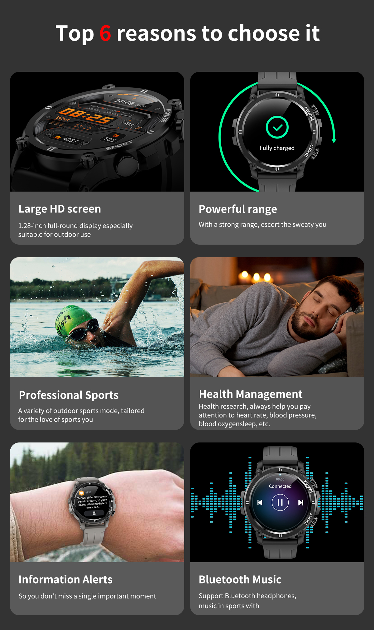 H32 Sport Smart Bracelet Super Light Android ISO Blood Pressure SPO2 Sleep Tracker